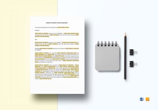 Cession of Priority of Rank Agreement Template in Word, Apple Pages