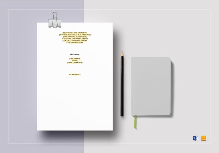 Financial Proposal Template in Word, Apple Pages