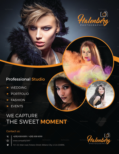 Professional Custom Design Photography Flyer Design Template in Word ...