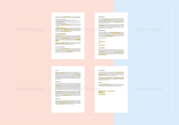 Art Proposal Template in Word, Apple Pages