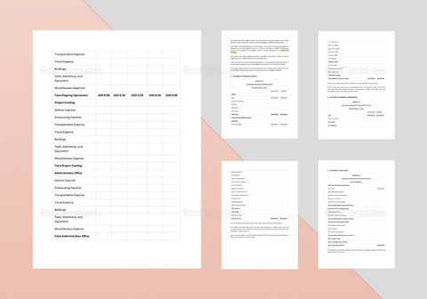 Board of Directors Financial Report Template in Word, Apple Pages