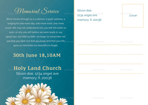 Premium Funeral Announcement Template in Adobe Photoshop, Microsoft Word