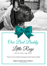 Pet Memorial Card Template in Adobe Photoshop, Microsoft Word