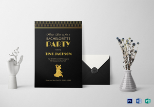 Bachelorette Invitation Designs Templates In Word Psd Publisher