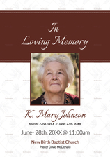 Obituary Funeral Template for Celebrities in Adobe Photoshop, Microsoft ...