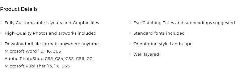 product line card template word