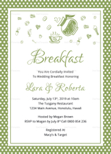 Printable Breakfast Invitation Design Template in Word, PSD, Publisher