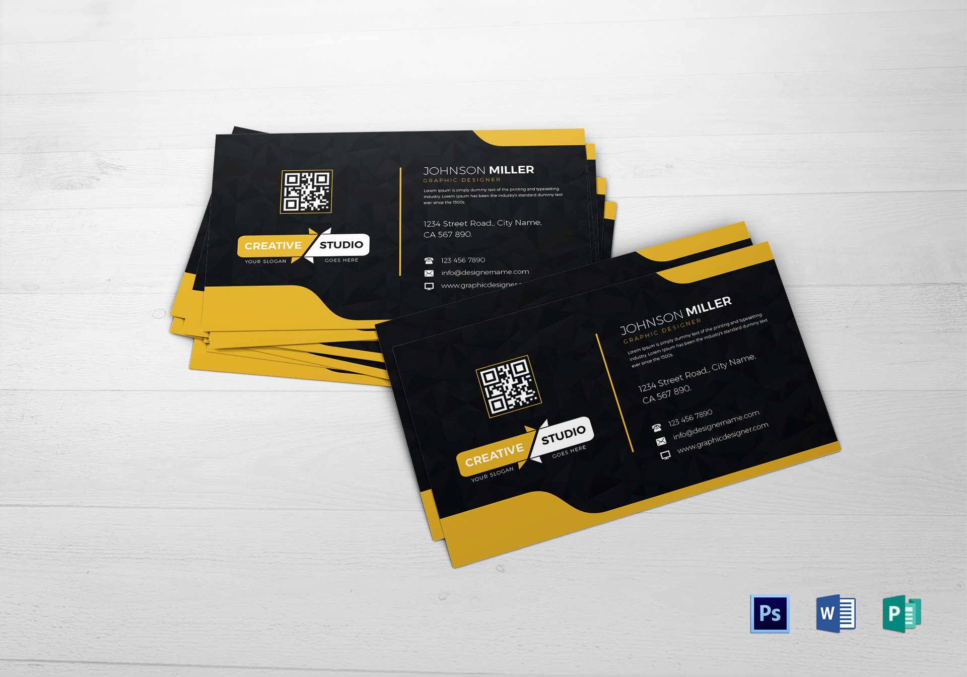  Graphic Designer Business Card 