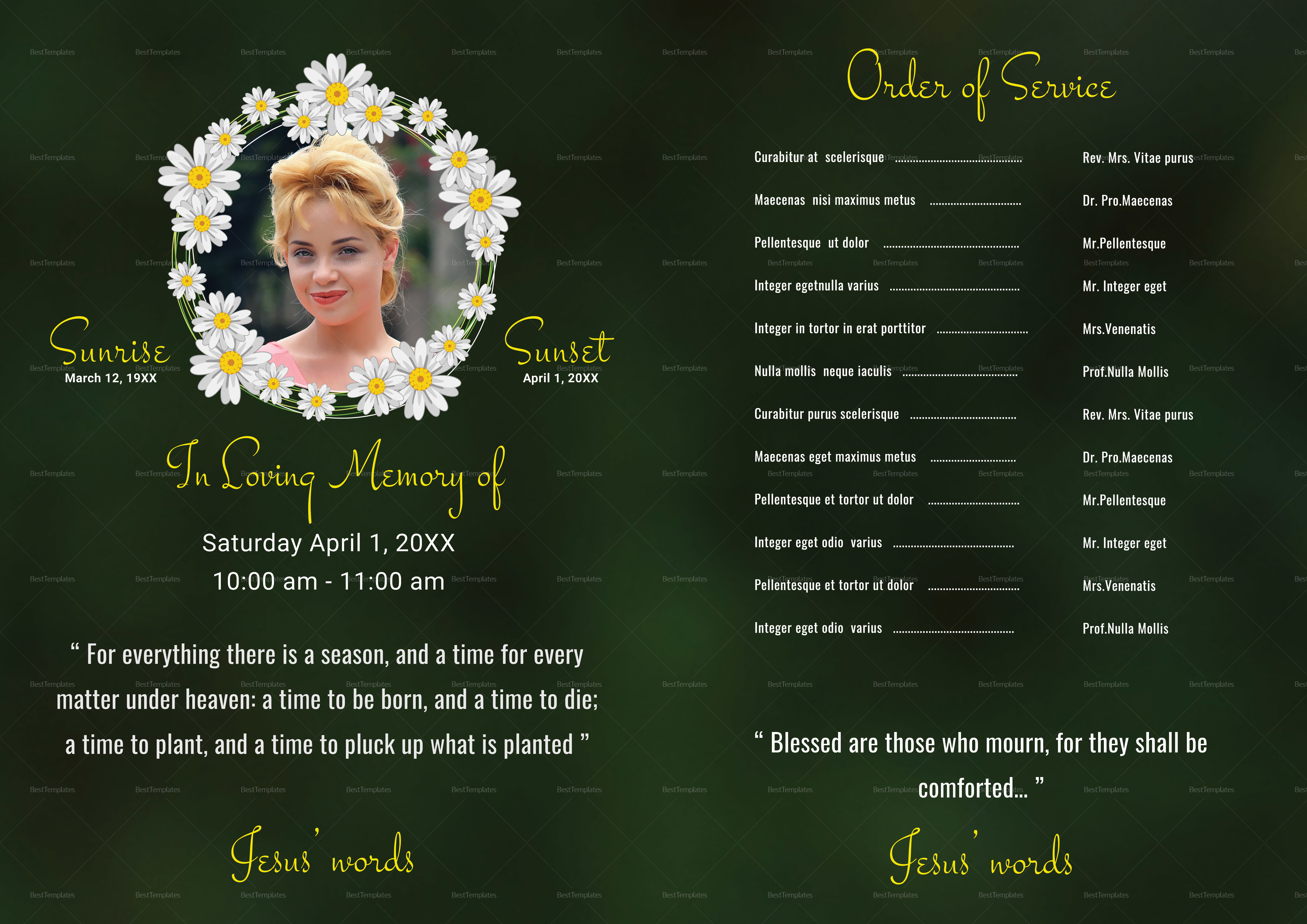 Funeral Program