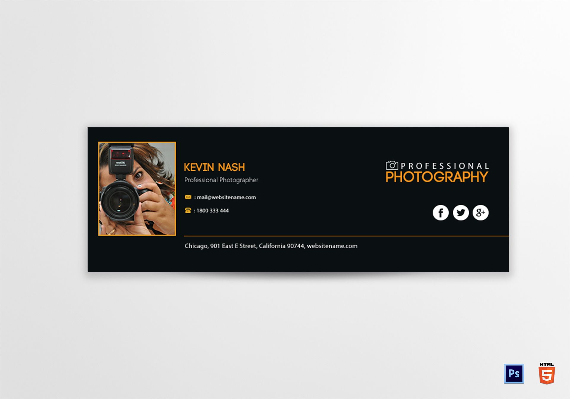 Photography Email Signature Template