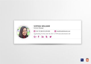 Day Care Email Signature Design Template in PSD, HTML