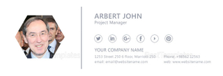 Project Manager Email Signature Design Template in PSD, HTML