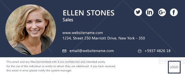 Sales Email Signature Design Template