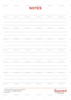 Restaurant Notepad Template in PSD, Word, Publisher, Illustrator ...