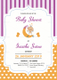 Colorful  Baby Shower Invitation Card Design Template