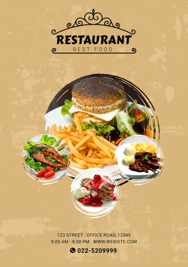 Lunch Menu Design Template in PSD, Word, Publisher