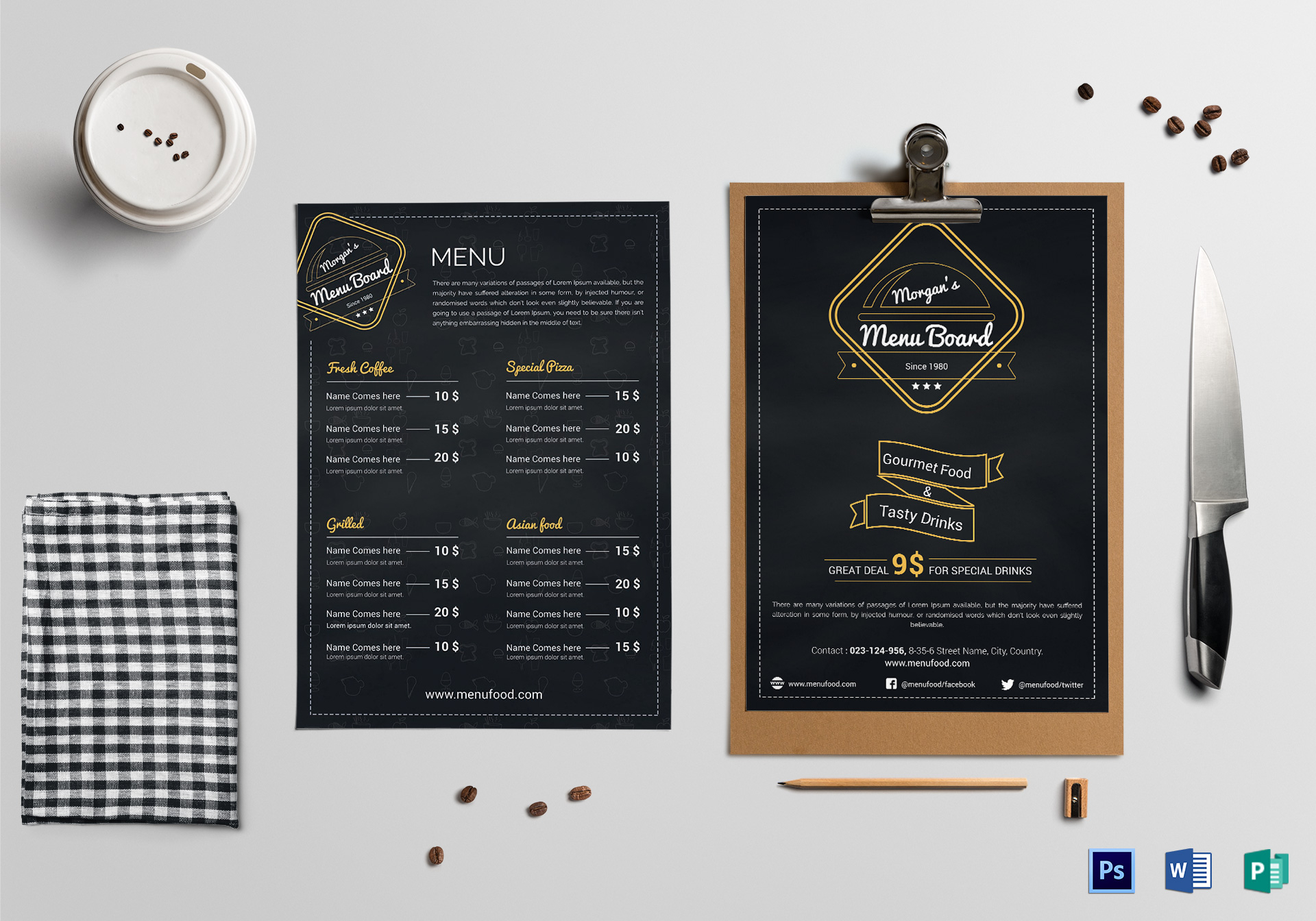 menu board design