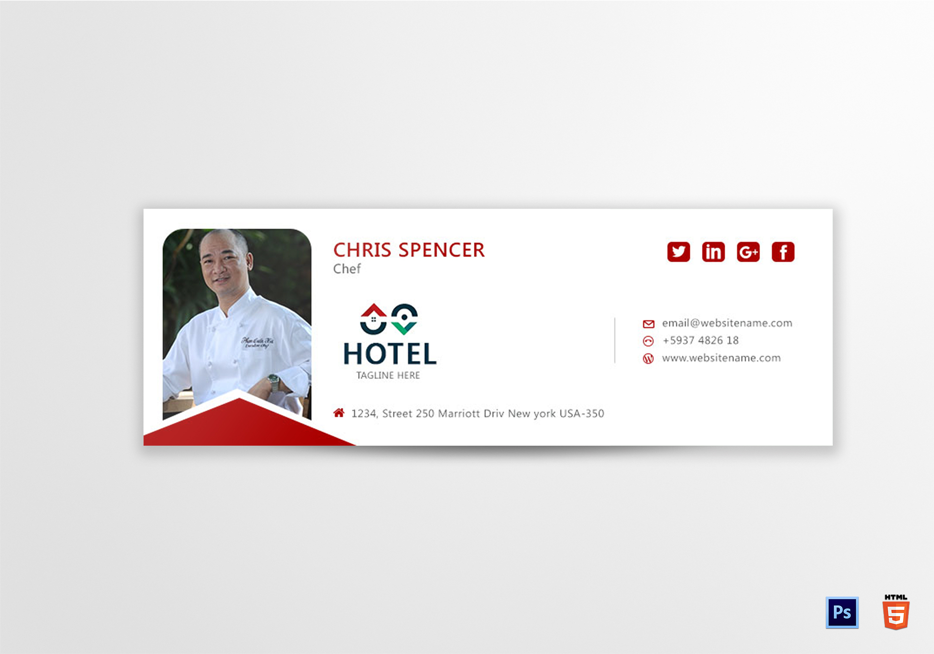 Chef Email Signature Template