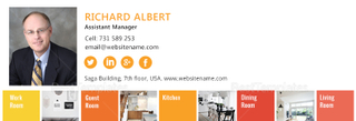 Interior Designer Email Signature Design Template in PSD, HTML