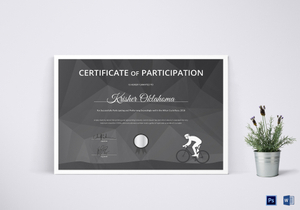 Cycling Certificate Designs &amp; Templates in Word, PSD