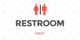 Restaurant Restroom Sign Template