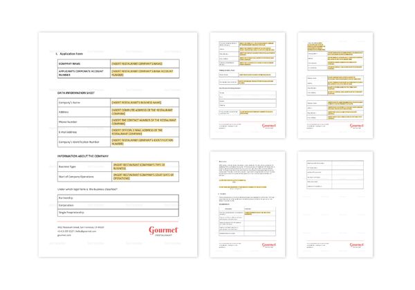 Bank Loan Application Form And Checklist Template In Word Apple Pages 5617