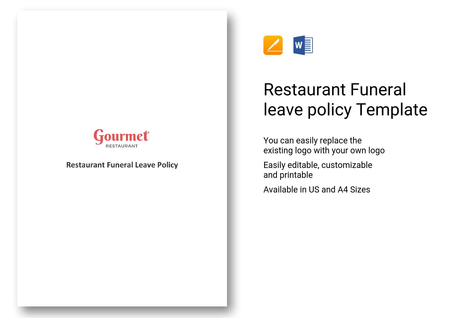 Restaurant Funeral leave policy