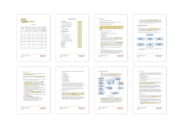 Restaurant Risk Management Plan Template in Word, Apple Pages