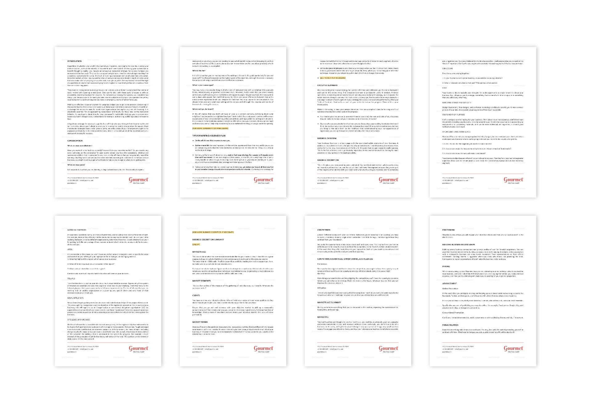 Entrepreneurship, business plan pdf picture