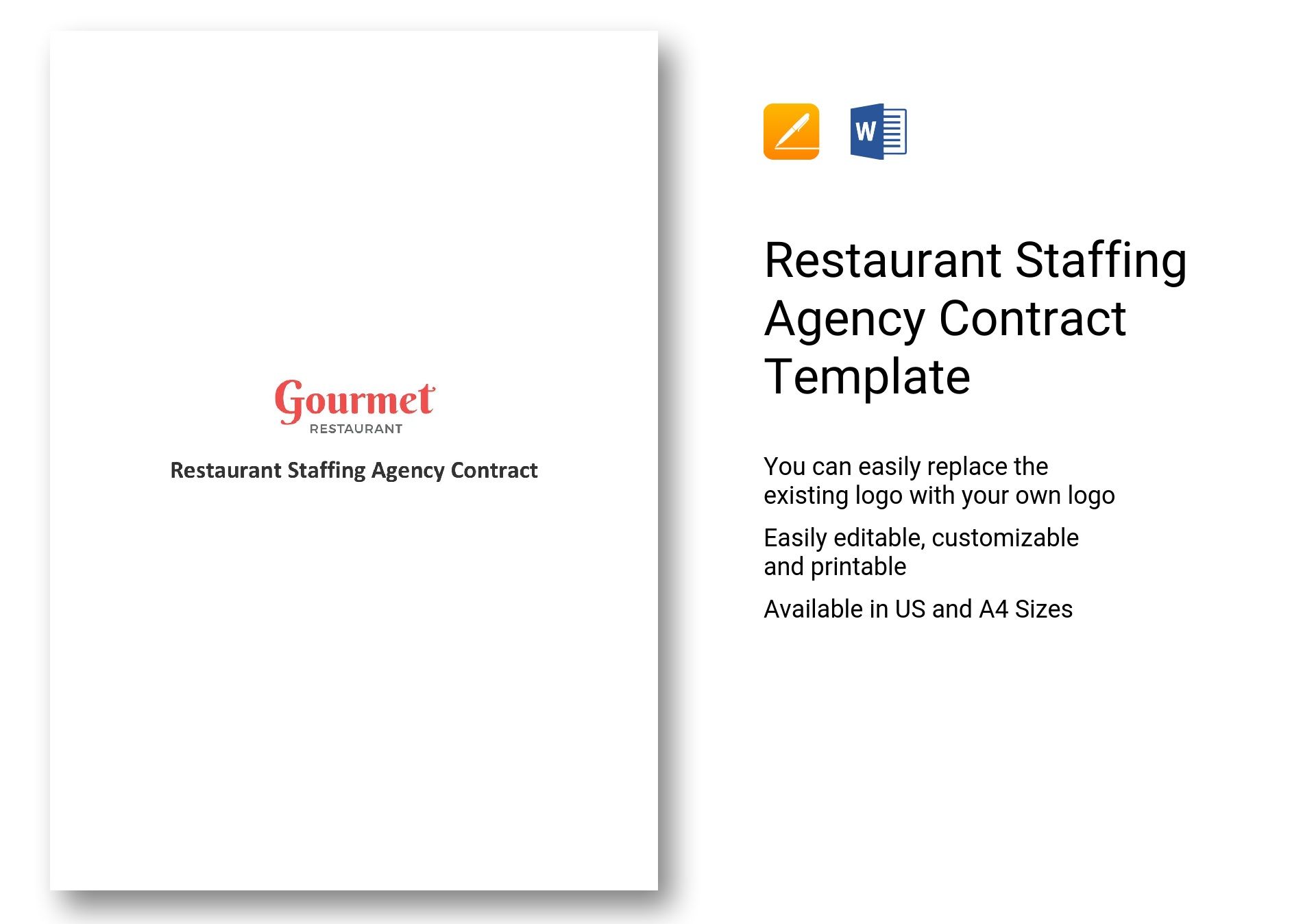 Restaurant Staffing Agency Contract