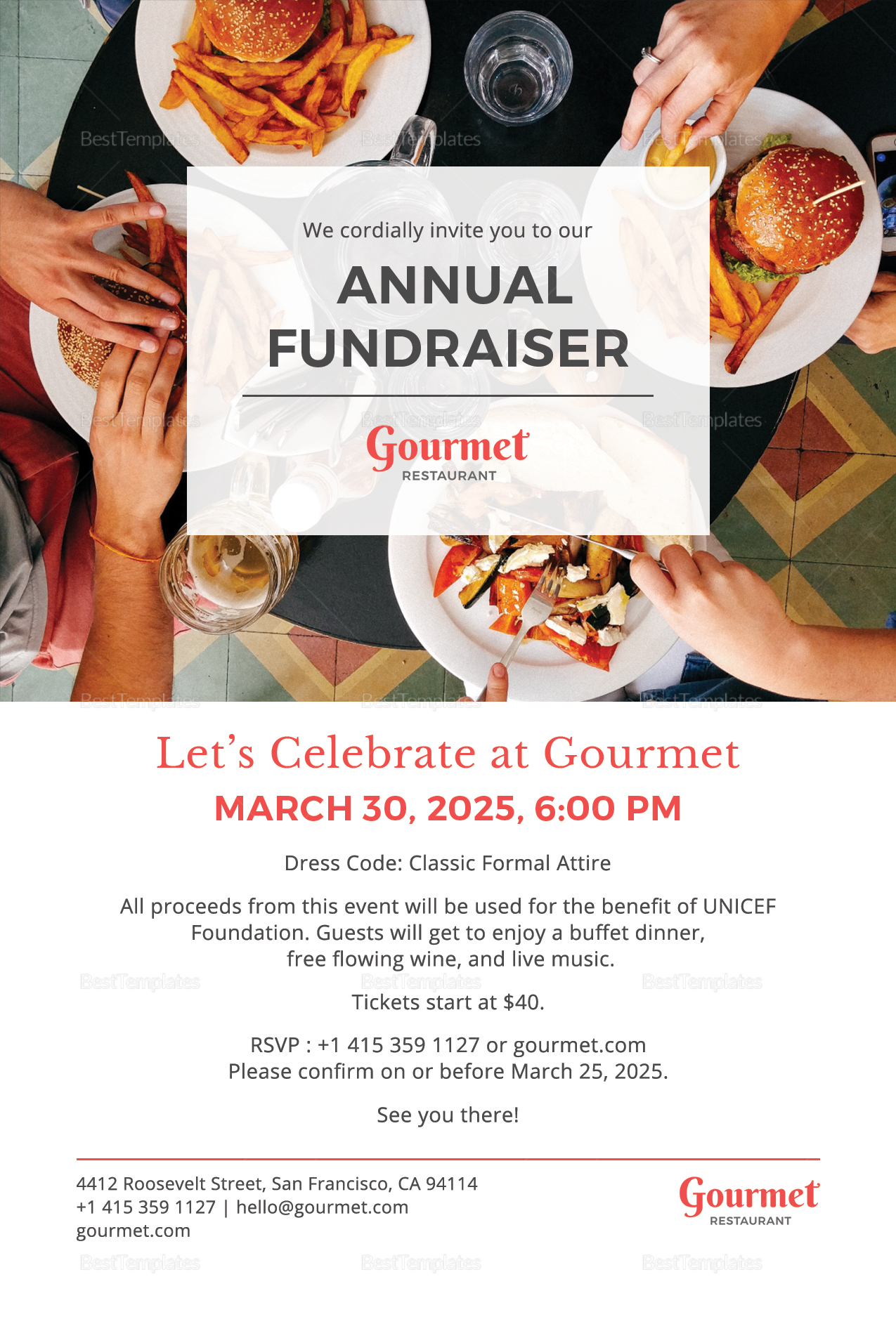 Fundraising Invitation Templates Free Download