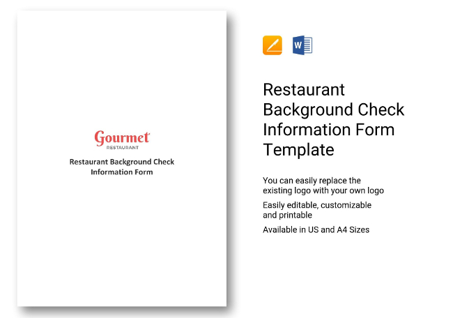 Background Check Information Form