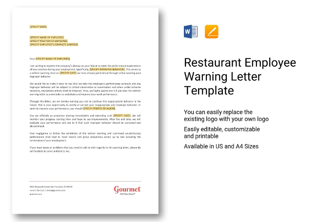 Employee Warning Letter