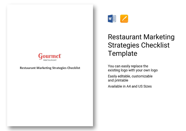 Restaurant Marketing Strategies Checklist