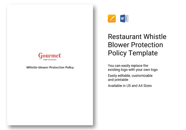 Whistle Blower Protection Policy Template