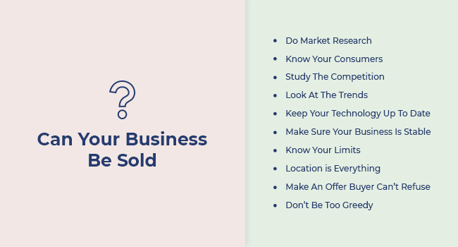 Can Your Business Be Sold?