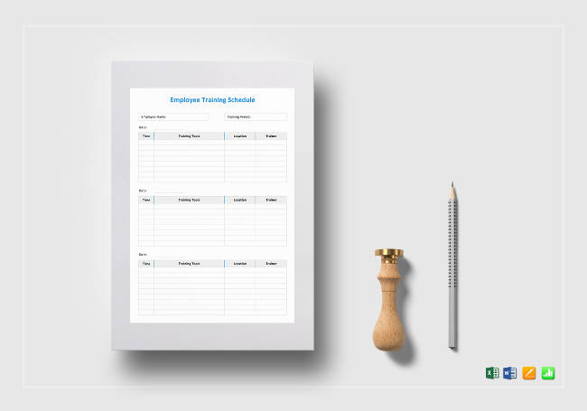 Sample Employee Training Schedule