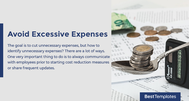 Avoid Excessive Expenses