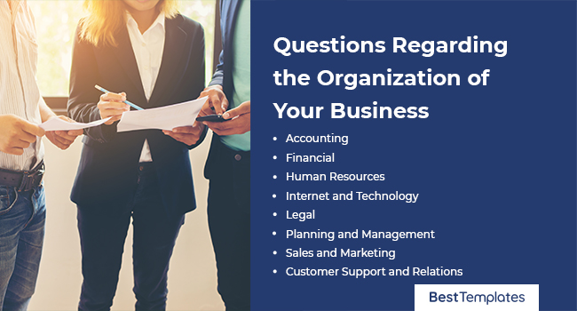 Questions Regarding the Organization of Your Business