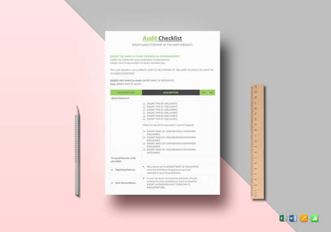 Audit Checklist Template