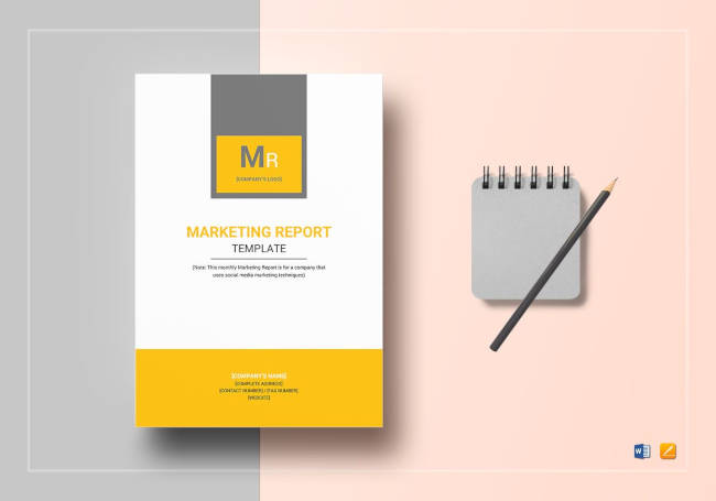 Monthly Marketing Report Template