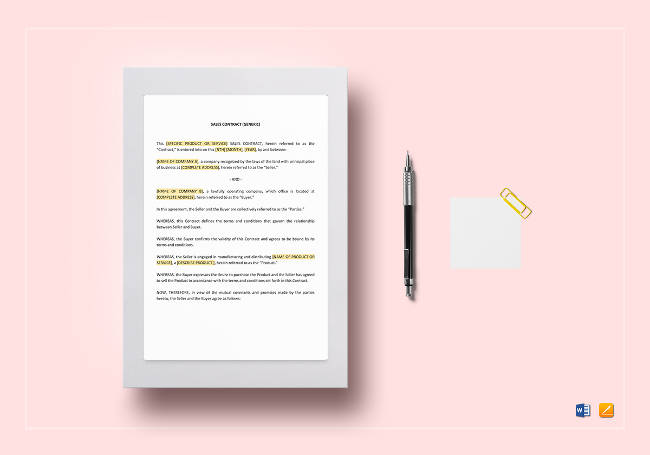 Sales Contract Template