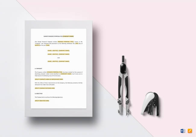 Market Research Proposal Template