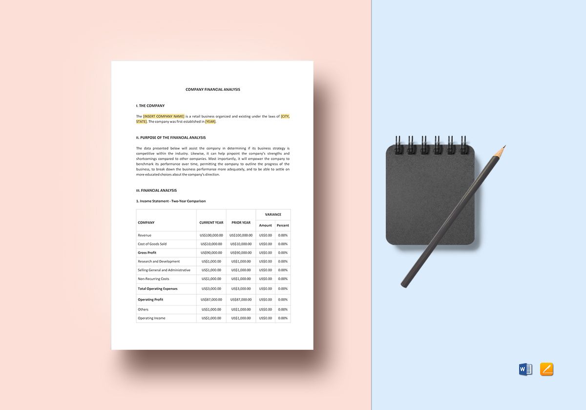 Company-Financial-Analysis-Template