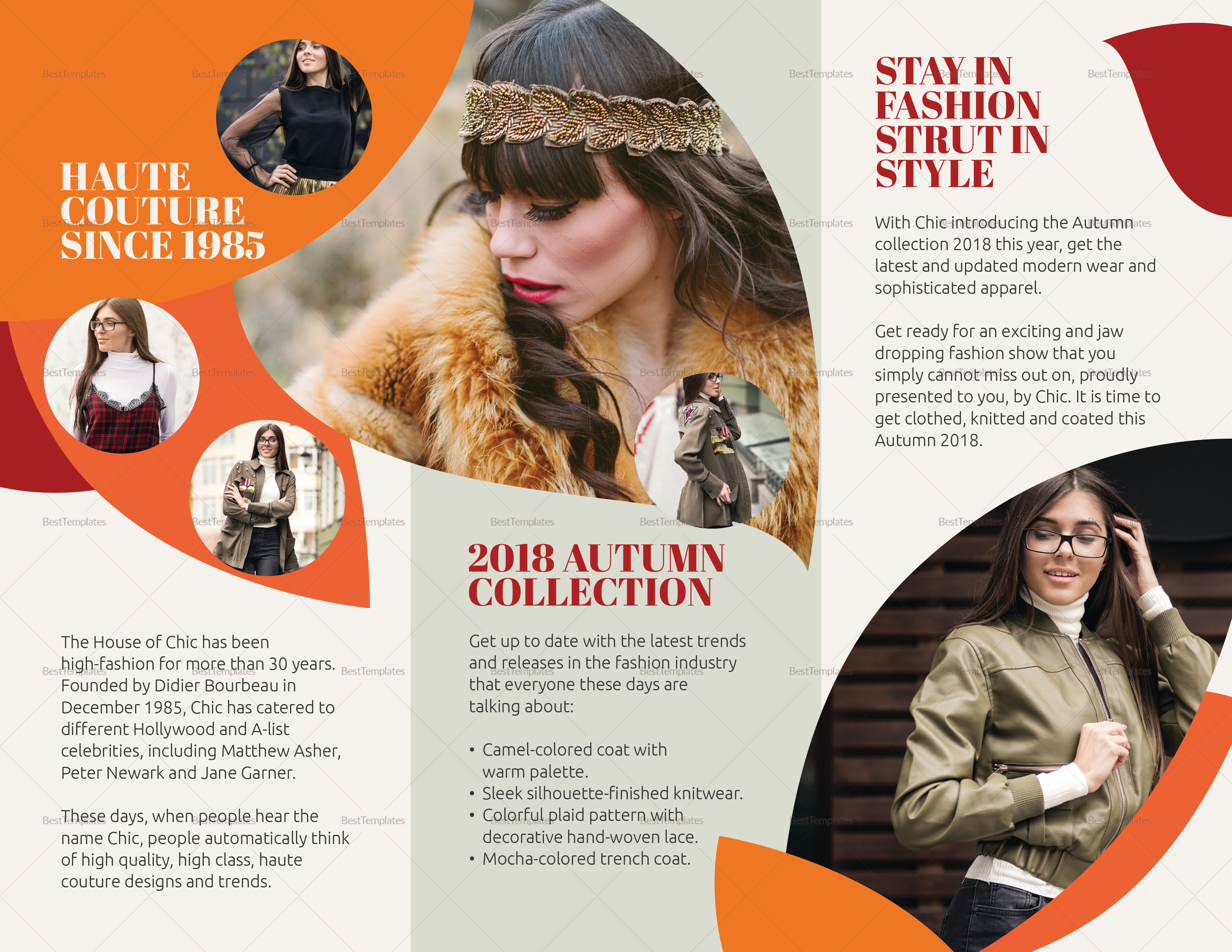 Fashion Trend Brochure Design Template in PSD, Word, Publisher