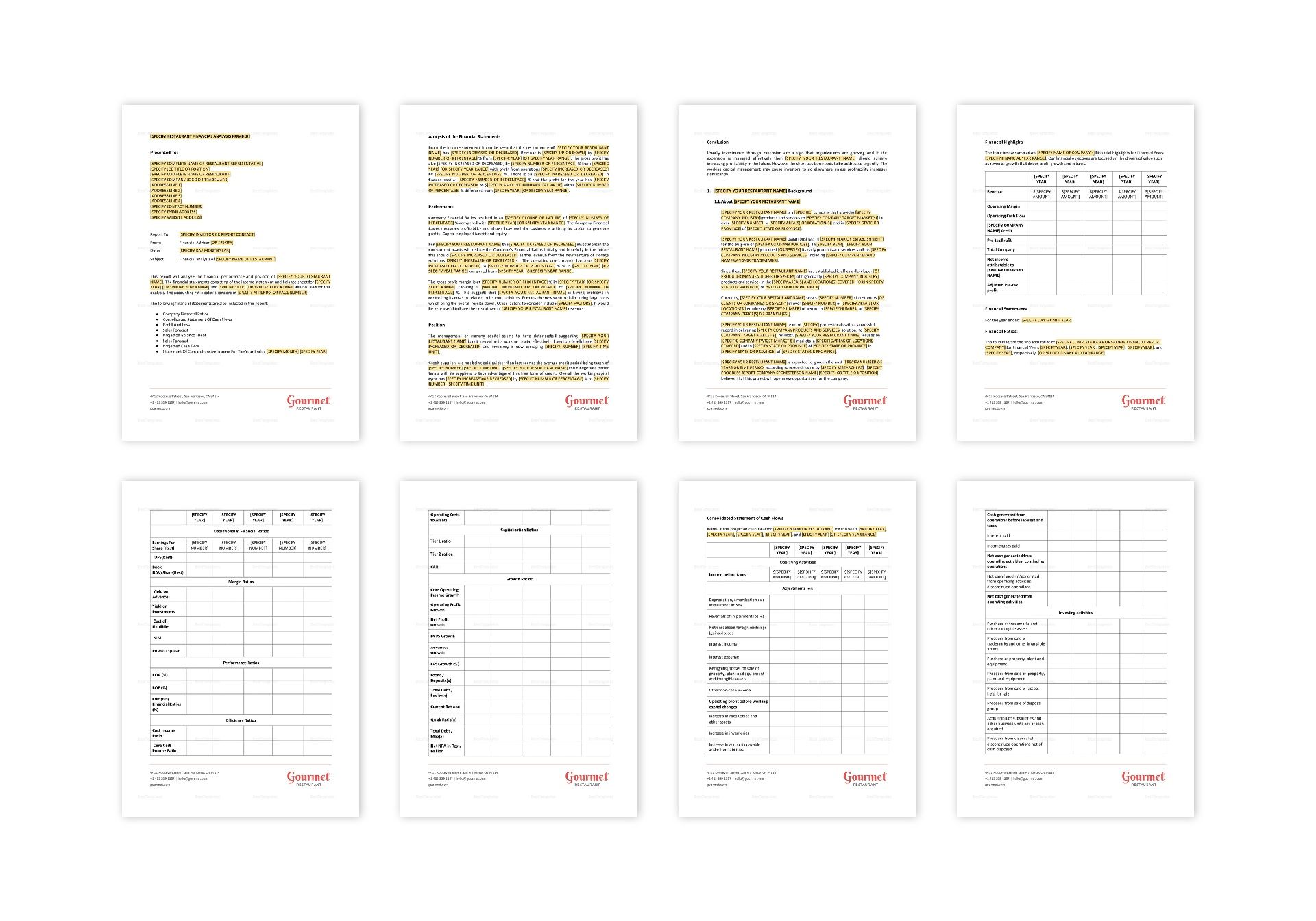 Restaurant Financial Analysis Template - Best Templates