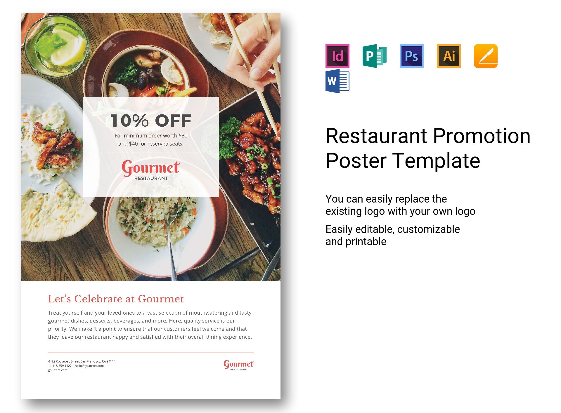 Restaurant Promotion Poster Template - Best Templates