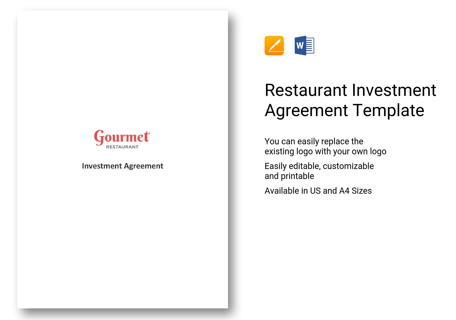 Restaurant Investment Agreement