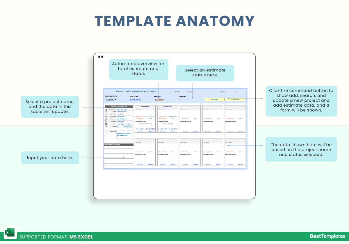 Project Cost Management Estimate Excel Template Best Templates